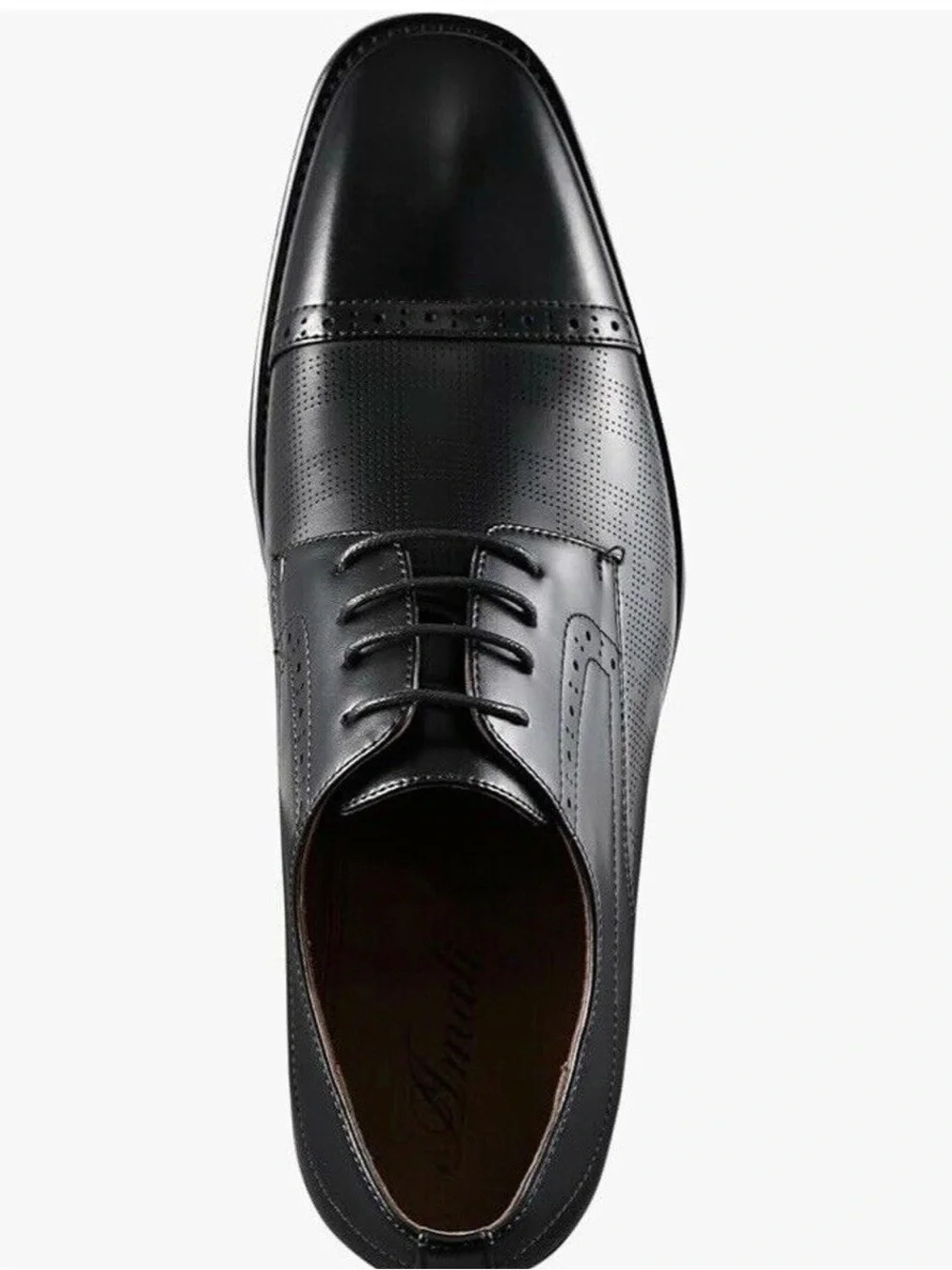 Classic Black Men's Lace-Up Dress Shoe